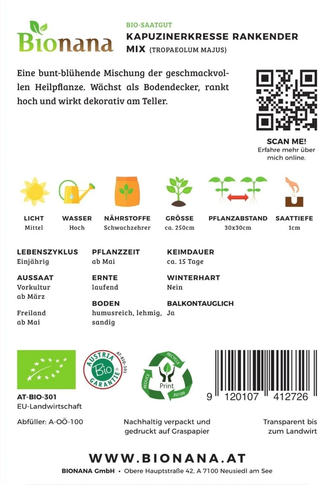 Nasturzio Bio - Mix 1 Nasturzio Bio - Mix