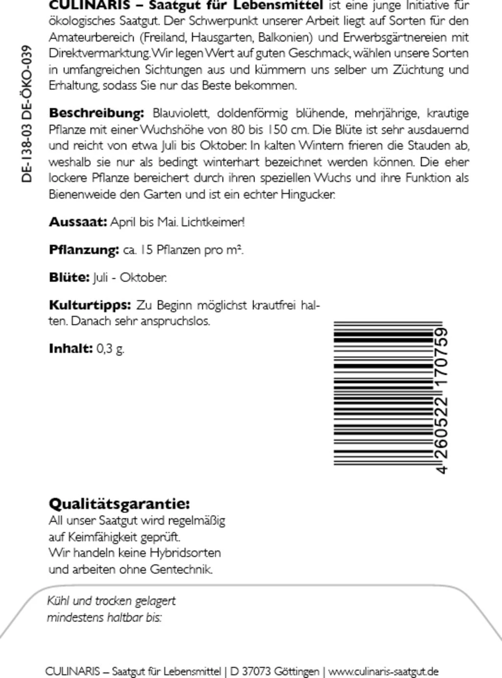 Verbena Bonariensis Bio 1 Verbena Bonariensis Bio