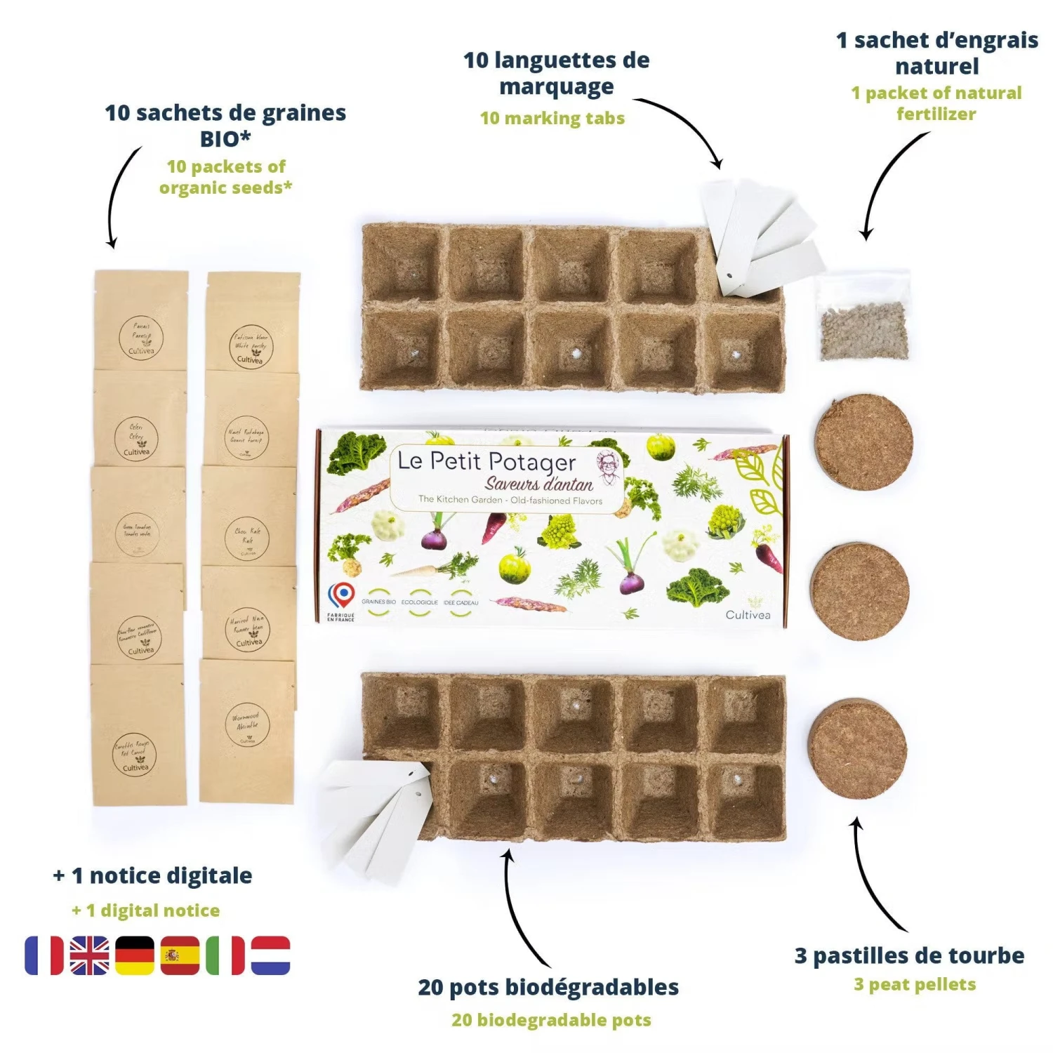 Set Di Coltivazione Verdure Bio - Sapori Antichi 4 Set Di Coltivazione Verdure Bio - Sapori Antichi - immagine 4