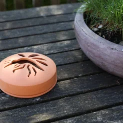 ESSCHERT DESIGN Spirale Di Citronella In Contenitore Di Terracotta