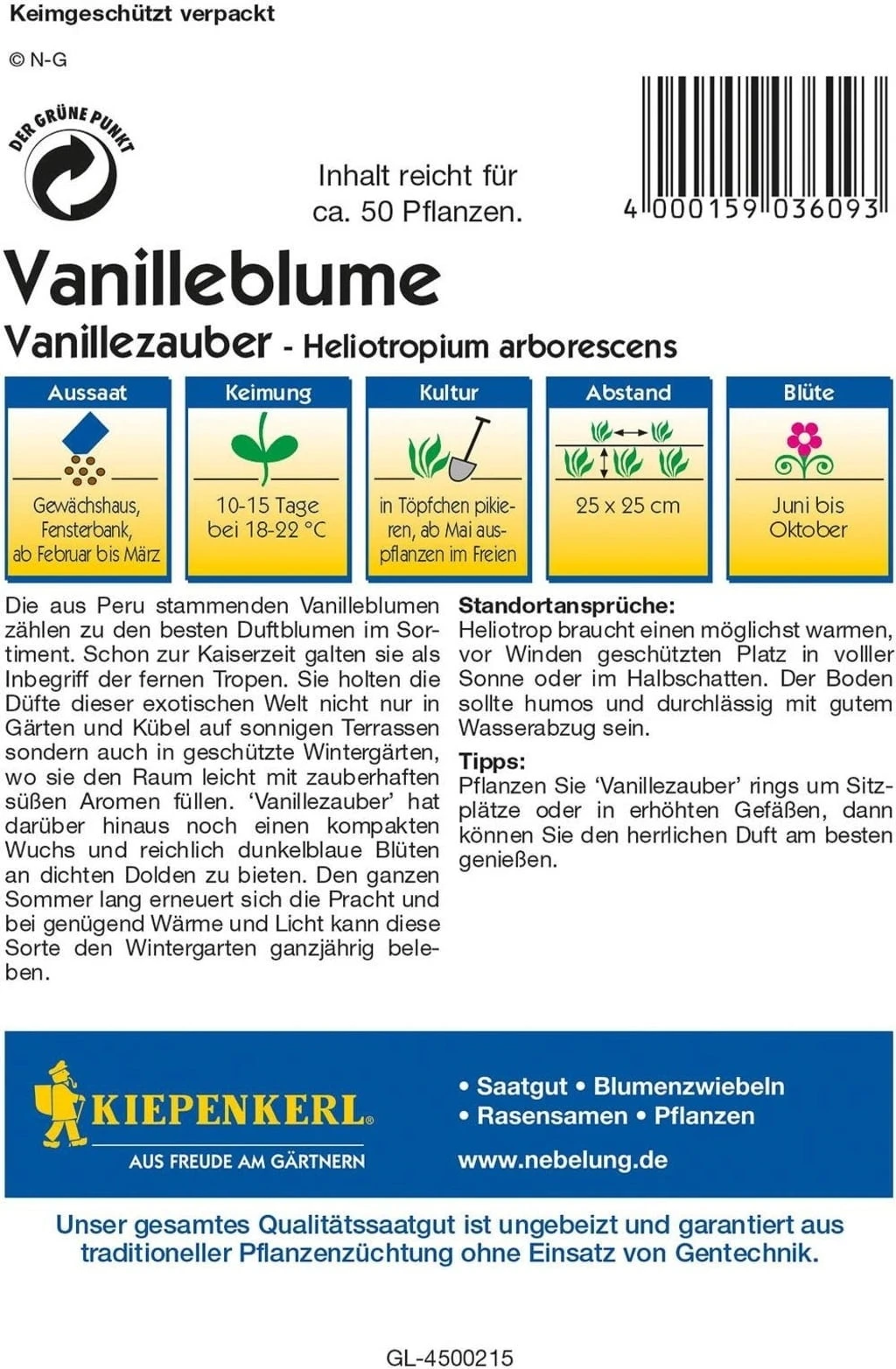 Eliotropio "Vanillezauber" 1 Eliotropio "Vanillezauber"