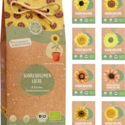 Set Di Semi Bio - Girasoli 12 Set Di Semi Bio - Girasoli -Offerta Economica Verdi Giard loveplants set di semi bio girasoli 1 set 1550312 it