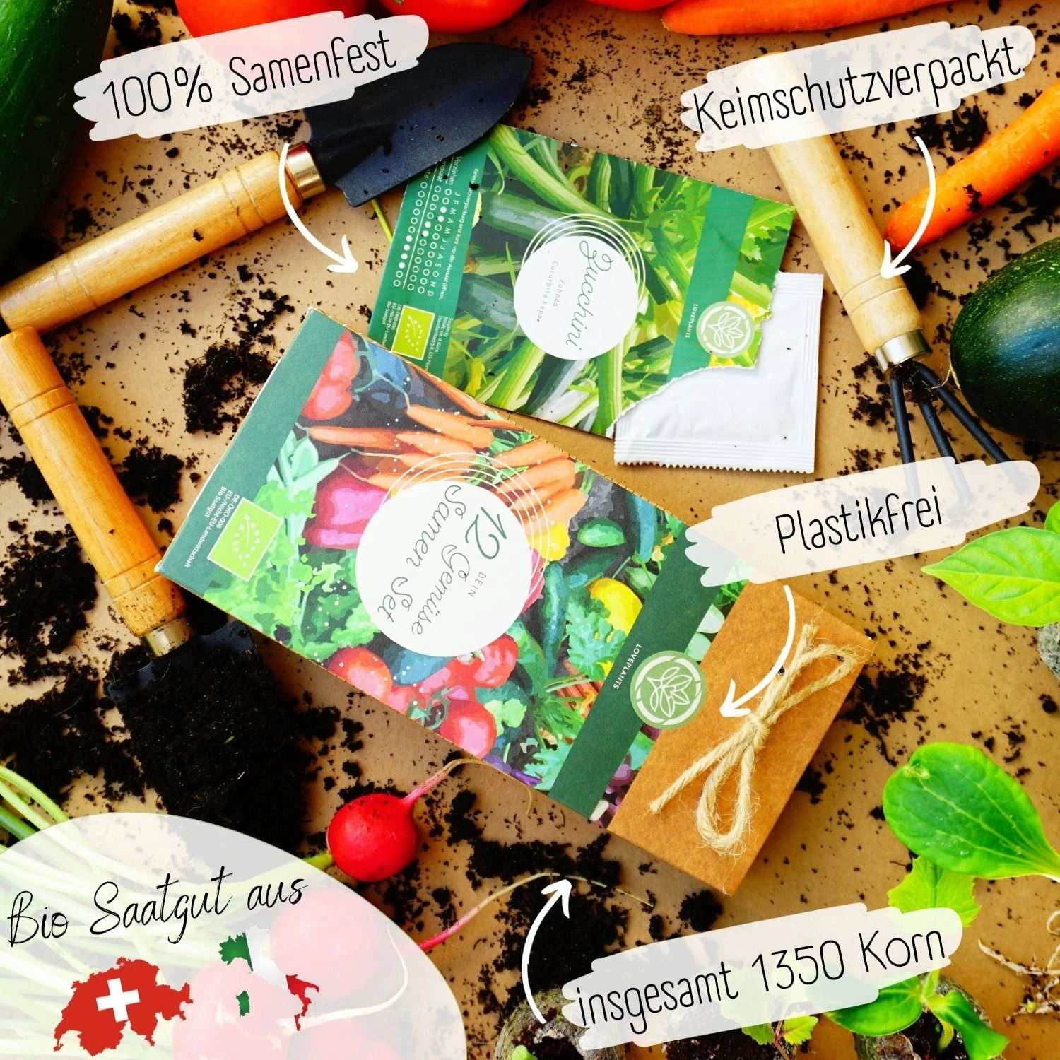 Set Di Semi Bio - Verdure 1 Set Di Semi Bio - Verdure