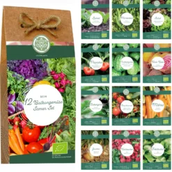 Set Di Semi Bio - Verdure Per Orto Rialzato E Balcone