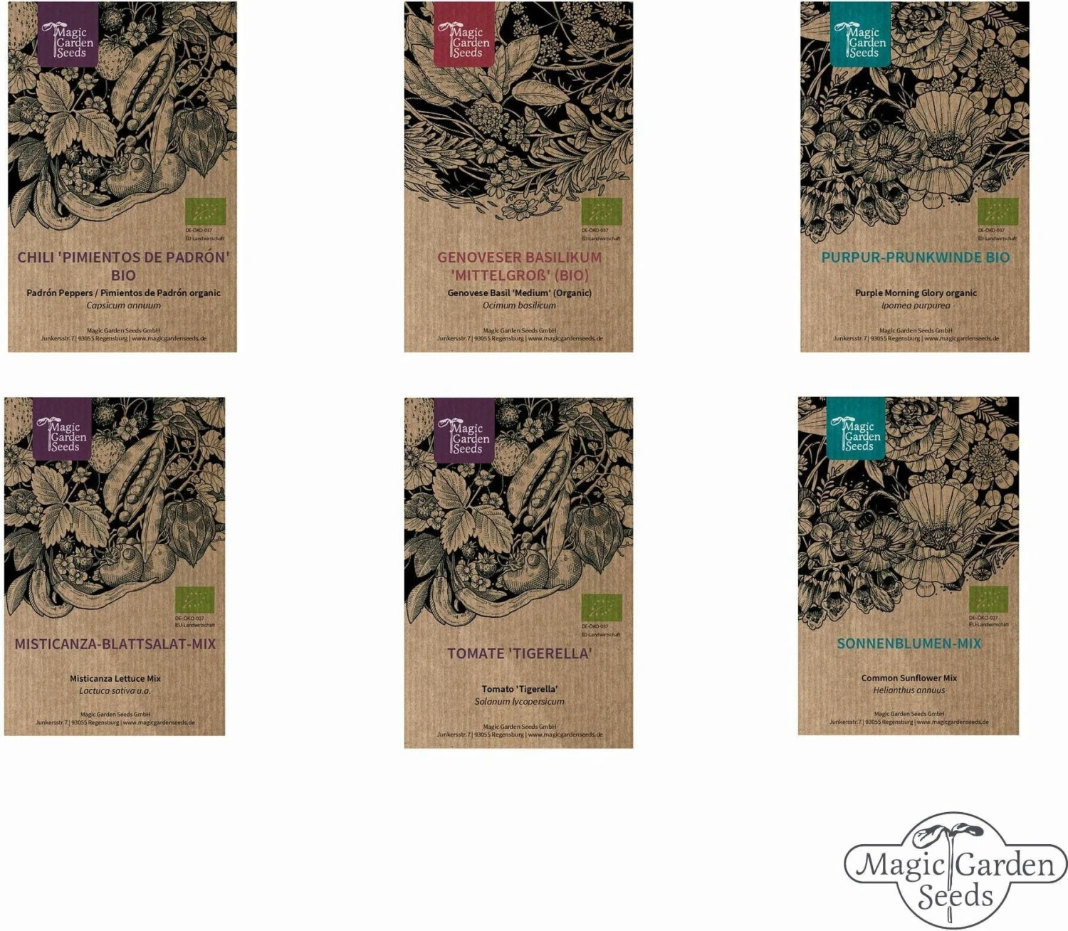 6 Varietà Di Piante Bio: Di Tutto Un Po' - Set Di Semi 1 6 Varietà Di Piante Bio: Di Tutto Un Po' - Set Di Semi