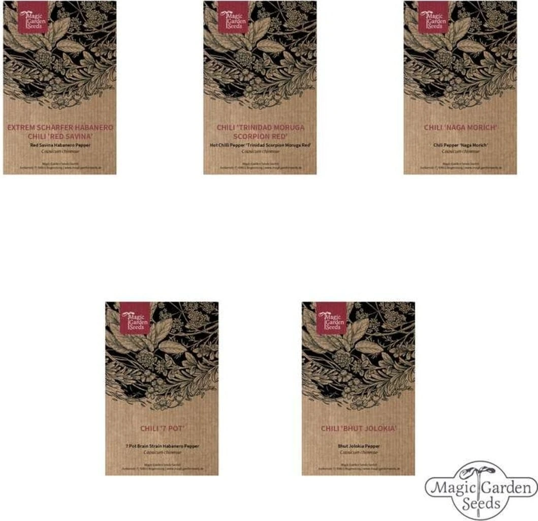 Le Varietà Di Peperoncino Più Piccanti Del Mondo - Set Di Semi, Set Regalo 5 Le Varietà Di Peperoncino Più Piccanti Del Mondo - Set Di Semi, Set Regalo - immagine 5