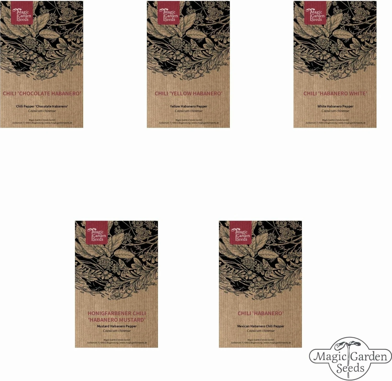 Varietà Di Peperoncini Habanero - Set Di Semi 1 Varietà Di Peperoncini Habanero - Set Di Semi