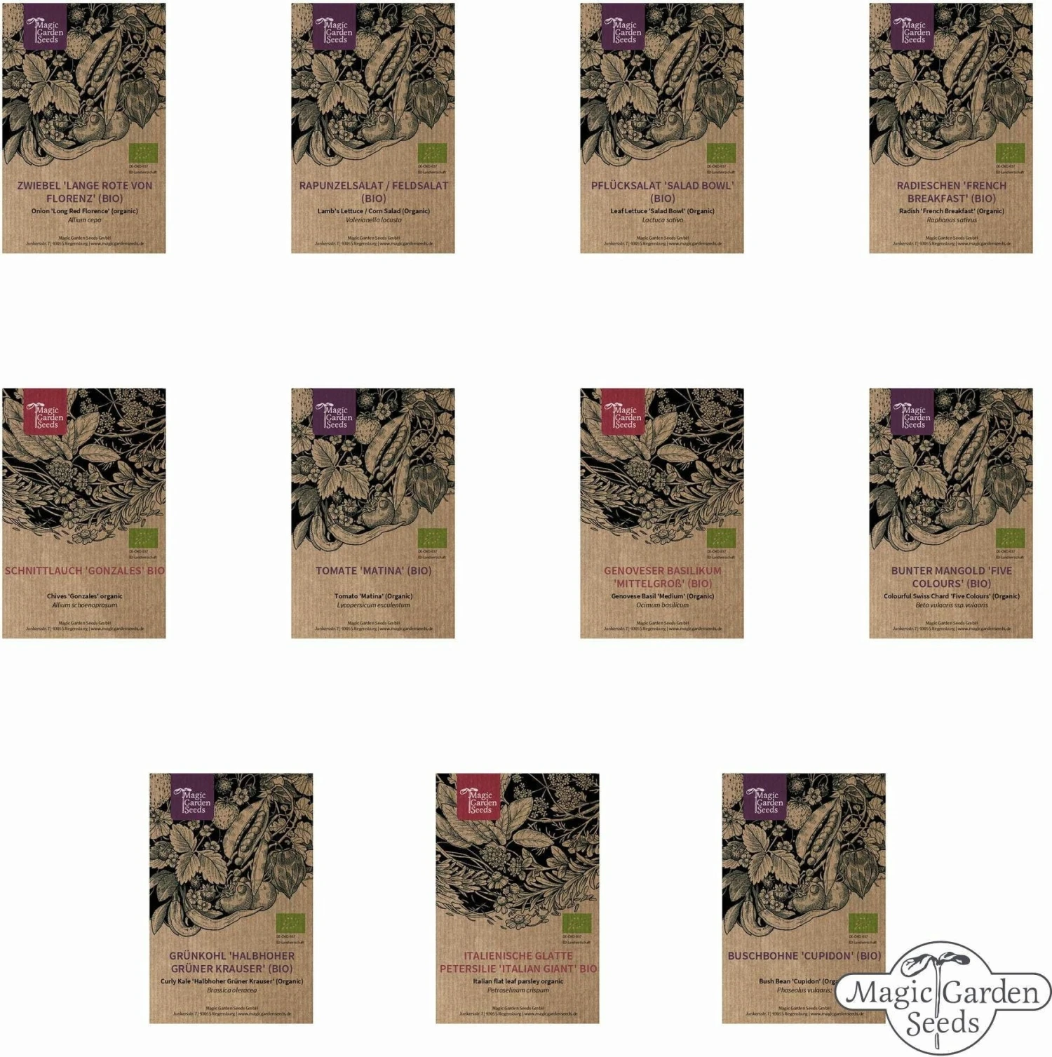 Verdure Bio Per Principianti Per Orto Rialzato - Set Di Semi 5 Verdure Bio Per Principianti Per Orto Rialzato - Set Di Semi - immagine 5