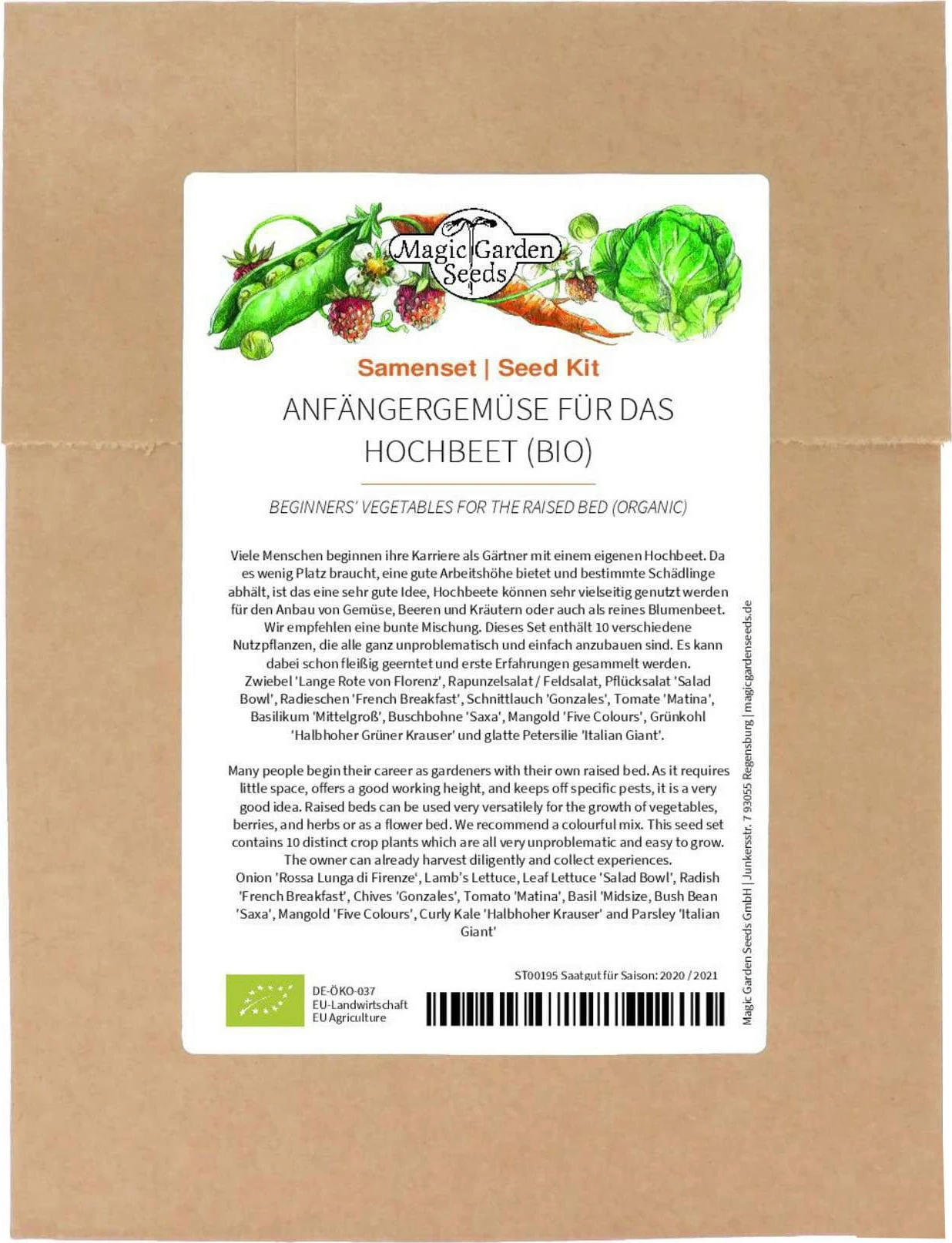 Verdure Bio Per Principianti Per Orto Rialzato - Set Di Semi 4 Verdure Bio Per Principianti Per Orto Rialzato - Set Di Semi - immagine 4