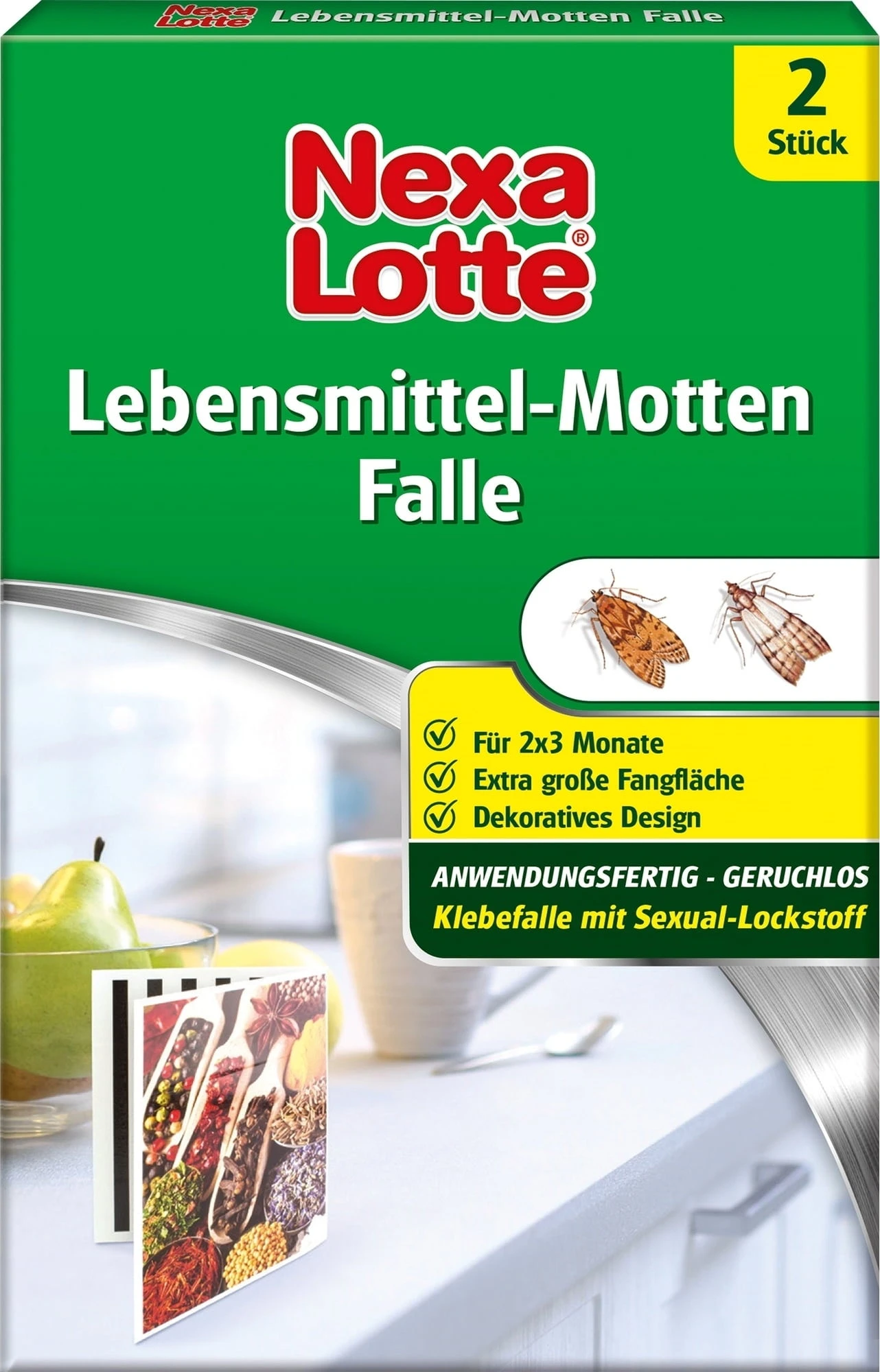 Trappola Ai Feromoni Per Tarme Del Cibo, 2 Pezzi (2 Pz.) 2 Trappola Ai Feromoni Per Tarme Del Cibo, 2 Pezzi (2 Pz.) - immagine 2