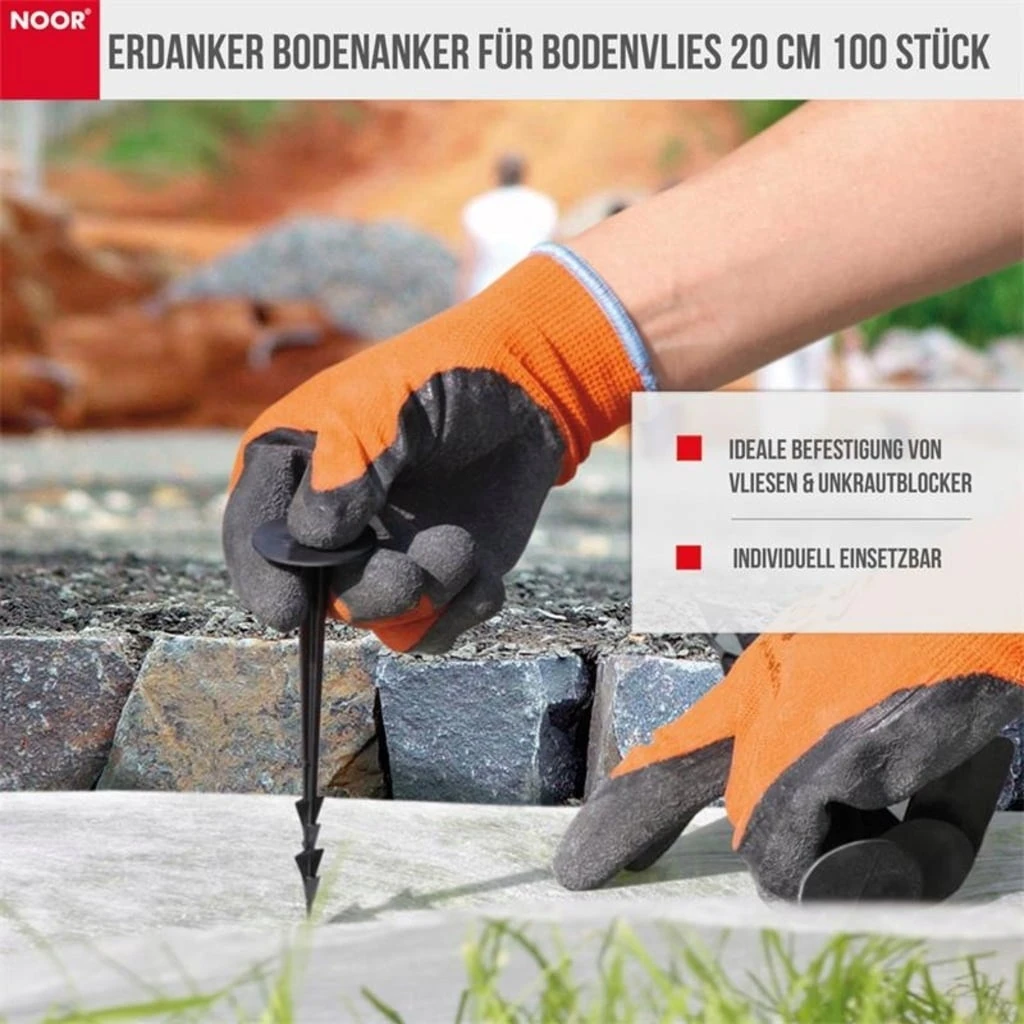 Picchetto Per Protezione Terreno, 20 Cm / 100 Pezzi 2 Picchetto Per Protezione Terreno, 20 Cm / 100 Pezzi - immagine 2