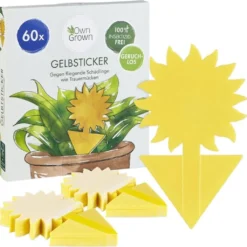 Adesivi Gialli Anti-Sciaridi, 60 Pz.