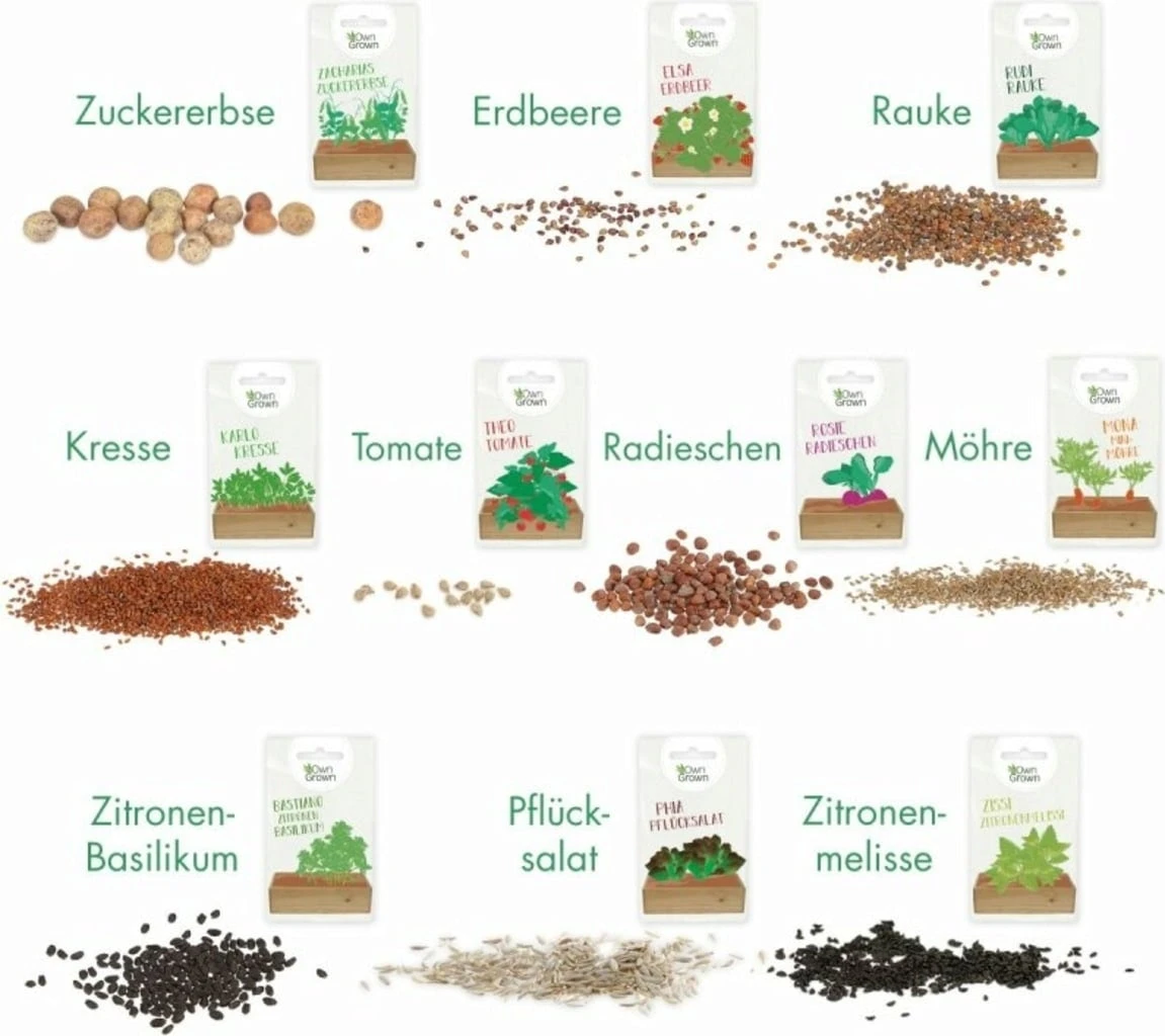 Set Di Semi - 10 Eroi Del Giardino 1 Set Di Semi - 10 Eroi Del Giardino