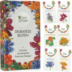 Set Di Semi - 6 Fiori Commestibili -Offerta Economica Verdi Giard own grown set di semi 6 fiori commestibili 1 set 1679253 it