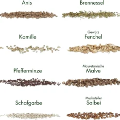 Set Di Semi - 8 Erbe Per Tisane -Offerta Economica Verdi Giard own grown set di semi 8 erbe per tisane 1325101 it