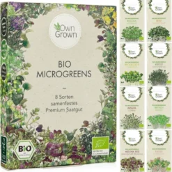 Set Di Semi - 8 Microgreens Bio -Offerta Economica Verdi Giard own grown set di semi 8 microgreens bio 1 set 1679541 it