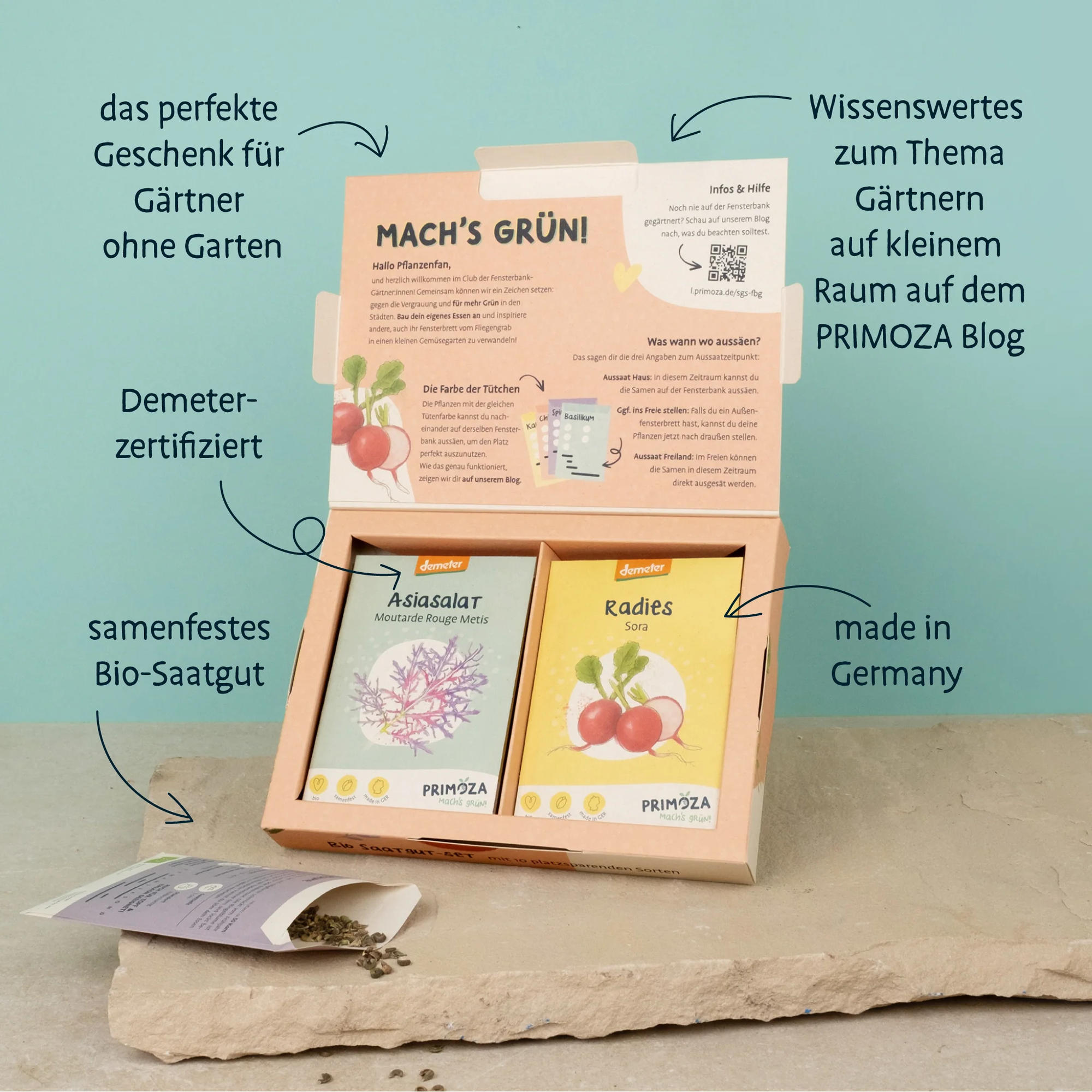 Set Di Semi Bio - Giardino Sul Davanzale 5 Set Di Semi Bio - Giardino Sul Davanzale - immagine 5