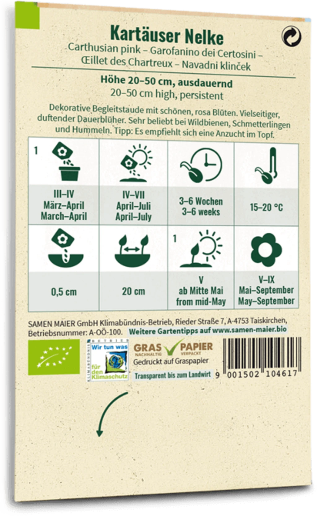 Fiori Selvatici Bio - Garofanino Dei Certosini 1 Fiori Selvatici Bio - Garofanino Dei Certosini