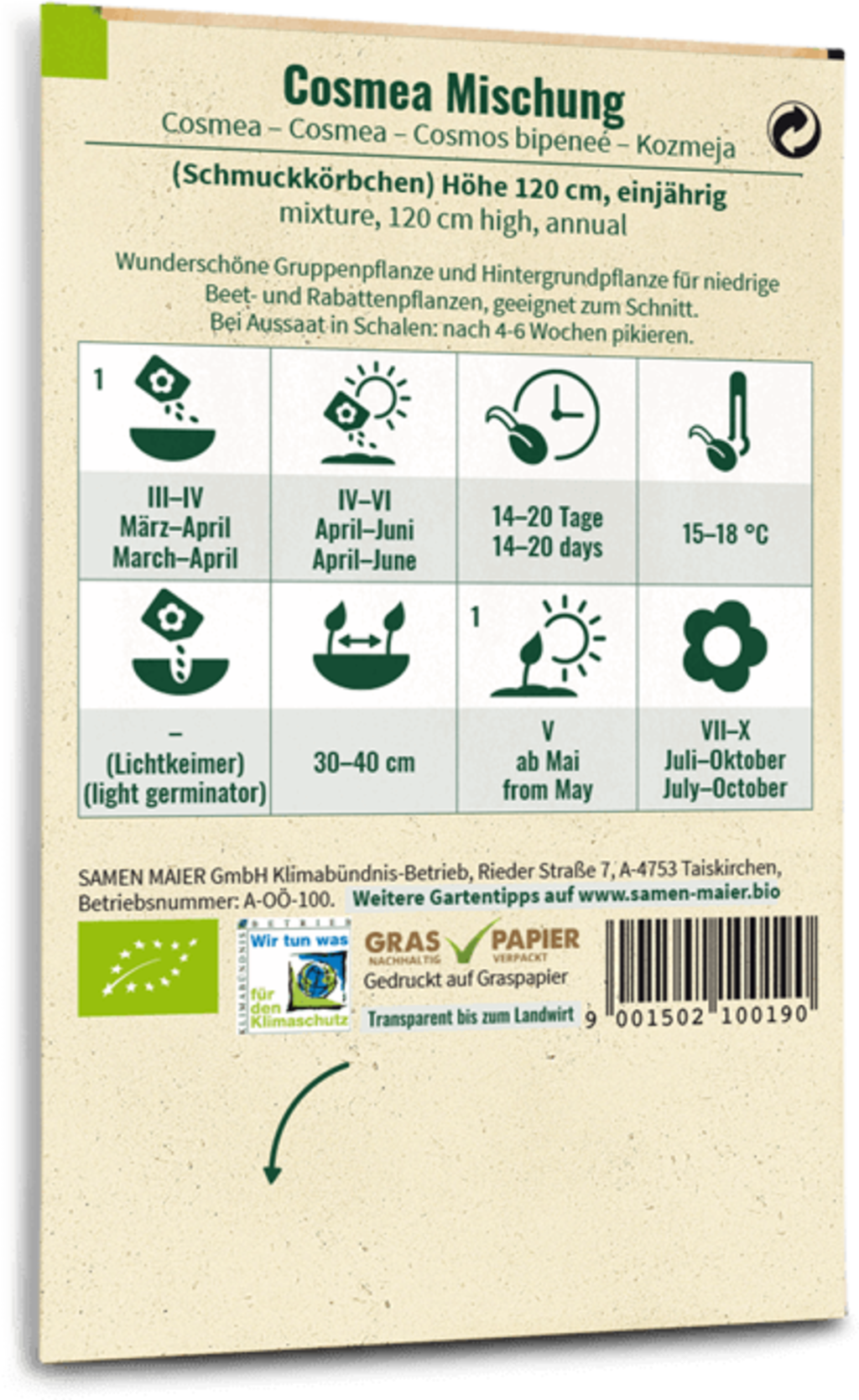 Mix Di Cosmea Bio 2 Mix Di Cosmea Bio - immagine 2