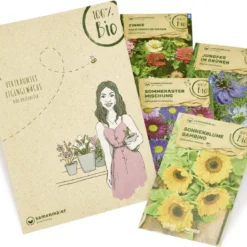 Set Di Semi Bio Per Fiori - Bibi Balkonessa -Offerta Economica Verdi Giard samen maier set di semi per fiori bio bibi balkonessa 1 set 972890 it