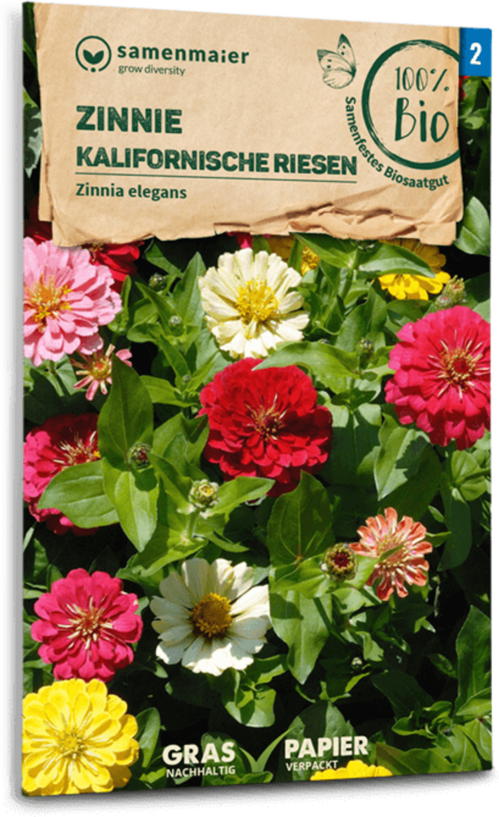 Zinnia Bio - Kalifornische Riesen 1 Zinnia Bio - Kalifornische Riesen