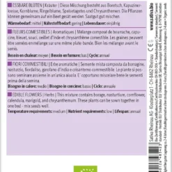 Erbe Aromatiche - Fiori Commestibili Bio