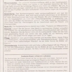 Cardamomo, 20 Semi 5 Cardamomo, 20 Semi -Offerta Economica Verdi Giard tropica cardamomo 20 froen 1653066 it