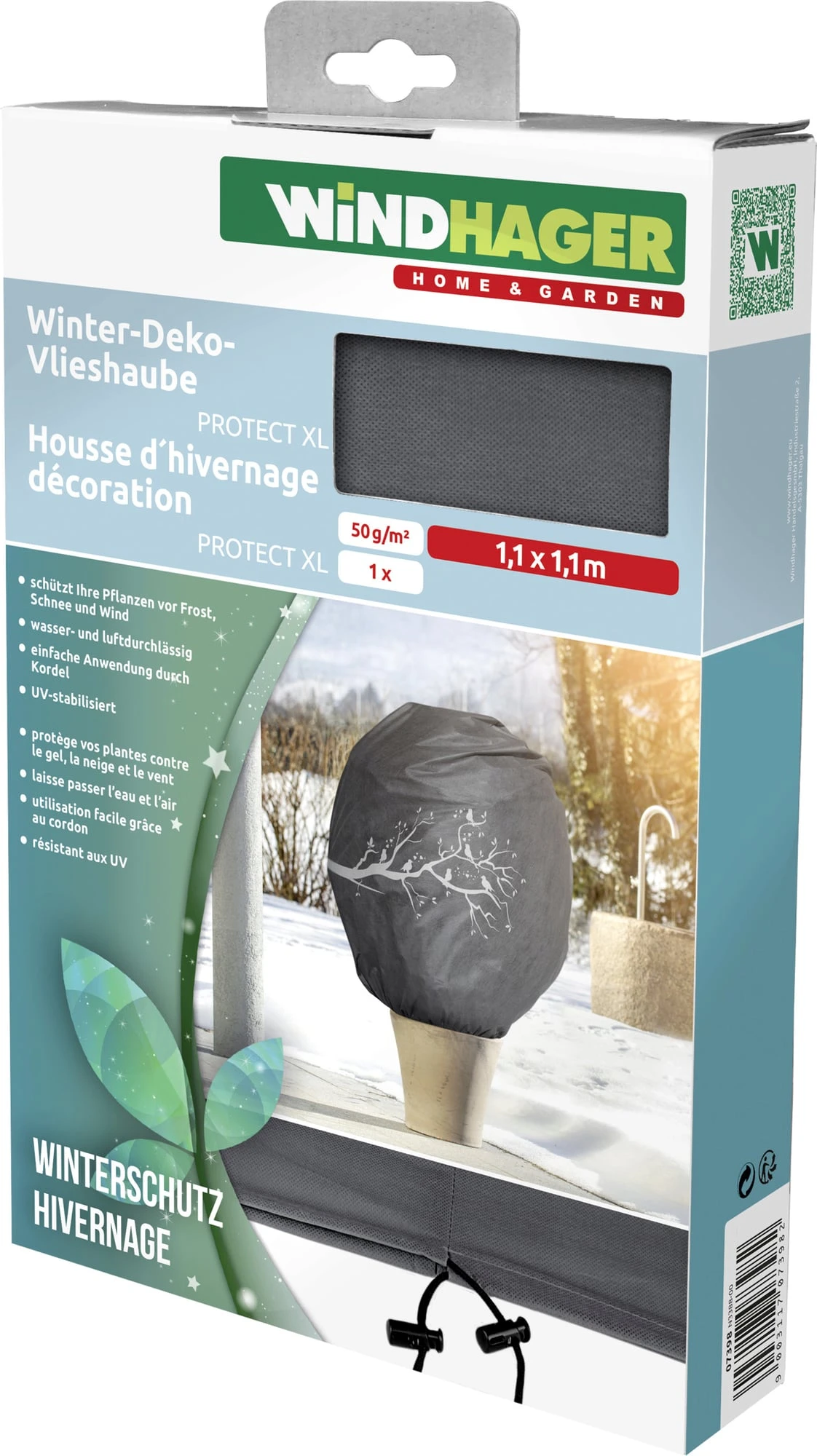 Windhager Cappuccio Invernale Decorativo - Protect, Ramo 6 Windhager Cappuccio Invernale Decorativo - Protect, Ramo - immagine 6