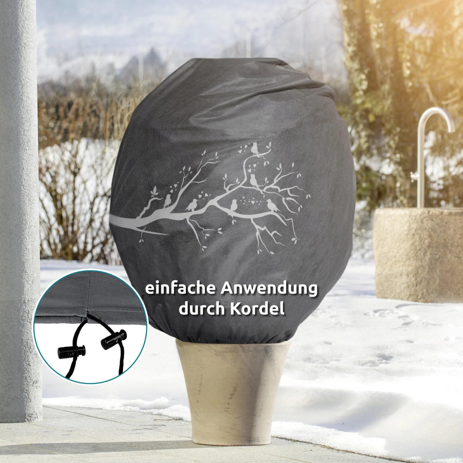 Windhager Cappuccio Invernale Decorativo - Protect, Ramo 5 Windhager Cappuccio Invernale Decorativo - Protect, Ramo - immagine 5