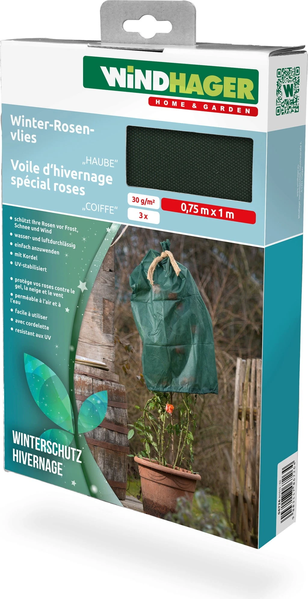 Windhager Cappuccio Protettivo Invernale Per Rose, 3 Pz. 1 Windhager Cappuccio Protettivo Invernale Per Rose, 3 Pz.