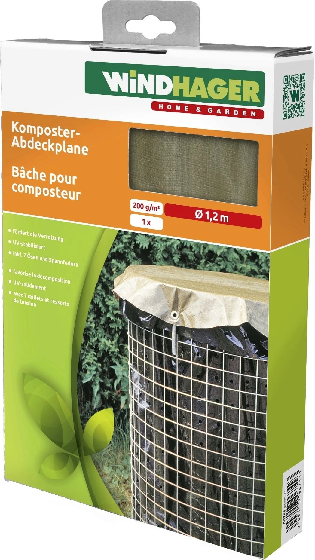 Windhager Copertura Per Composter - 1,2 M 4 Windhager Copertura Per Composter - 1,2 M - immagine 4