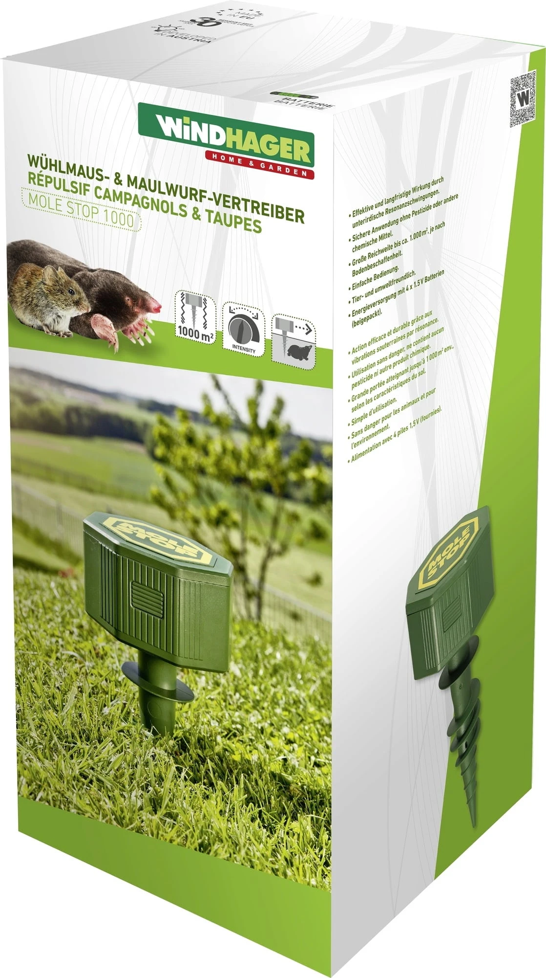 Windhager Dispositivo Anti Arvicole E Talpe - MOLE STOP 1000 3 Windhager Dispositivo Anti Arvicole E Talpe - MOLE STOP 1000 - immagine 3