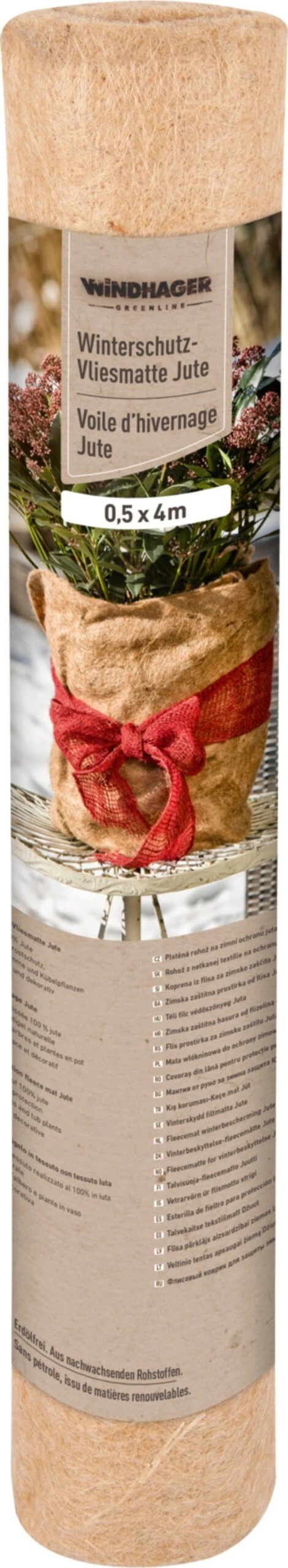 Windhager Tappetino Protettivo In Iuta Per Inverno, 0,5x4 M 3 Windhager Tappetino Protettivo In Iuta Per Inverno, 0,5x4 M - immagine 3